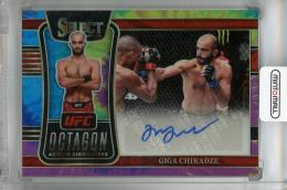 2022 Panini Select UFC Giga Chikadze Octagon Action Signatures Tie-Dye #39 ※裏面傷・汚れあり【03/25】 Featherweight