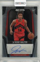 2024-25 Panini Prizm Black Ja'Kobe Walter Rookie Signatures Auto RC #11