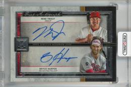 2020 Topps Museum Collection Mike Trout/Bryce Harper Dual Autographs #DA-TH ※裏面白かけあり【1/5】 Los Angeles Angels/Philadelphia Phillies