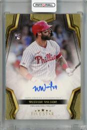 2024 Topps Five Star Weston Wilson Five Star Base Autographs #FSA-WW RC ※傷・裏面右上角折れあり Philadelphia Phillies