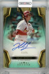 2024 Topps Five Star Nolan Gorman Five Star Base Autographs Aqua #FSA-NGO ※傷あり【72/75】 St. Louis Cardinals