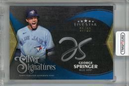 2024 Topps Five Star George Springer Silver Signatures Blue #SS-GS Auto ※傷・白かけあり【07/20】 Toronto Blue Jays