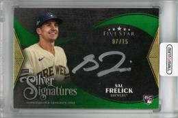 2024 Topps Five Star Sal Frelick Silver Signatures Green #SS-SF Auto ※汚れ・白かけあり【07/15】 Milwaukee Brewers