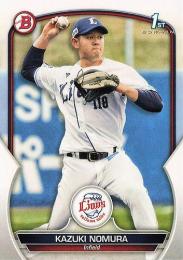 2023 TOPPS Bowman NPBプロ野球 BP-33 野村和輝(西武) 1st BOWMAN レギュラーカード RC