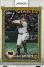 2024 Topps NPB Chrome 岡本和真 Gold Shimmer Refractors【46/50】 読売ジャイアンツ