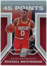 2019-20 Panini Contenders Optic Playing the Numbers Game #13 Russell Westbrook