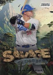 2025 TOPPS Stadium Club NPBプロ野球 #SSL-16 細川成也(中日) SAVAGE SLUGGERS インサートカード