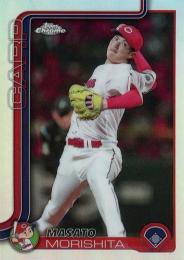 2025 TOPPS Chrome NPBプロ野球 #20 森下暢仁(広島)【リフラクターパラレル版】レギュラーカード