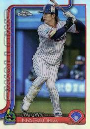 2025 TOPPS Chrome NPBプロ野球 #31 長岡秀樹(ヤクルト)【リフラクターパラレル版】レギュラーカード