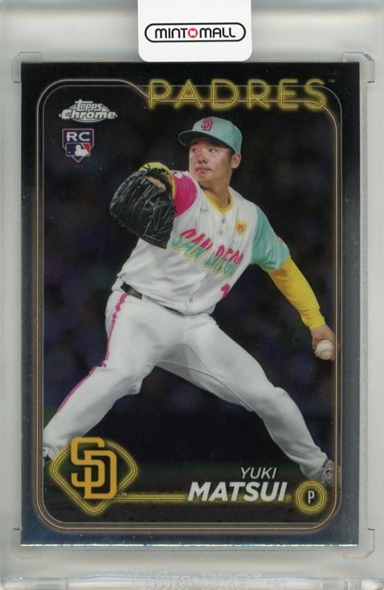 2024 よろしく Topps Chrome 松井裕樹 MagentaSpeckleRef