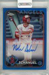 2024 Topps Chrome Update Nolan Schanuel Autographs Blue Refractors RC #ACNS【082/150】
