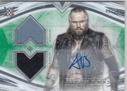 2020 TOPPS WWE Undisputed  Aleister Black Autographed Dual Relics Green #DRAAB 49/50