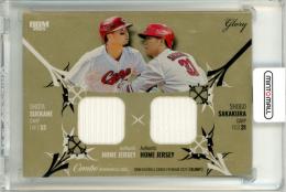 2025 BBM GLORY 坂倉将吾 / 末包昇大 ホームジャージー コンボメモラビリアカード 通常版【29/30】 広島