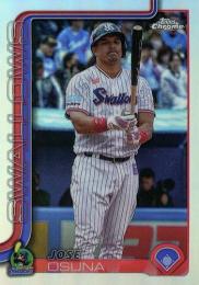 2025 TOPPS Chrome NPBプロ野球 #73 J.オスナ(ヤクルト)【リフラクターパラレル版】レギュラーカード
