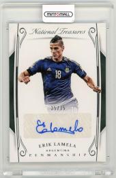 2018 Panini National Treasures Erik Lamela Penmanship Autographs【35/75】 Argentina