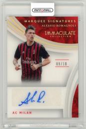 2017 Panini Immaculate Collection Alessio Romagnoli Marquee Signatures Gold Parallels【9/10】 AC Milan