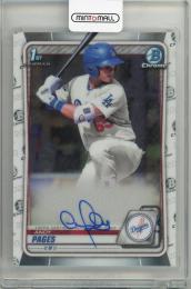 2020 Bowman Chrome Prospect Autographs #CPAAP Andy Pages  Los Angeles Dodgers