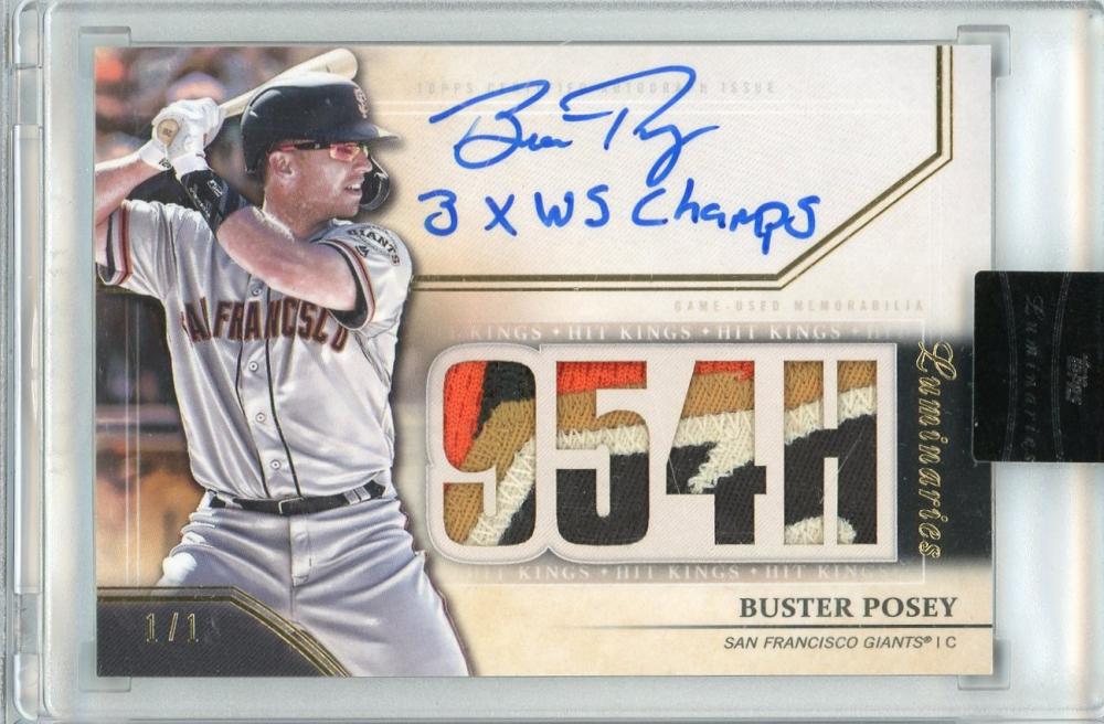 ミントモール / MINT 吉祥寺店 / 2018 TOPPS Luminaries Hit Kings Autograph Patches  Black #HKAPBP Buster Posey 【1/1】 San Francisco Giants