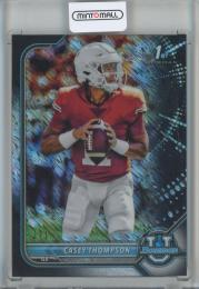 2021 Topps Bowman University chrome Football  Casey Thompson 1st Bowman Black Shimmer(1of1) 1/1