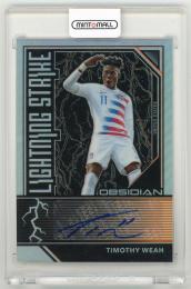 2019-20 Panini Obsidian Timothy Weah Lightning Strike Autographs Orange Parallels【46/50】 United States