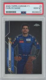 2020 TOPPS Chrome Formula 1 #8 / CARLOS SAINZ(McLaren F1 Team) [PSA10/GEM MINT]