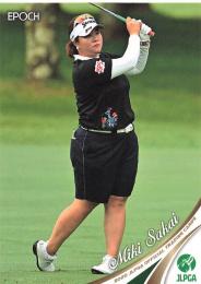 2020 エポック JLPGA 日本女子ゴルフ協会 オフィシャルトレーディングカード #42 酒井美紀 レギュラーカード