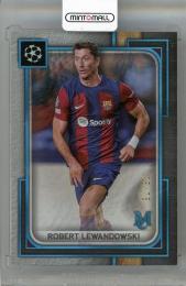 2023-24 TOPPS Museum Collection UEFA Champions League Robert Lewandowski Sapphire #77【Last No. 75/75】 FC Barcelona