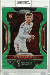 2022 PANINI PRIZM FIFA WORLD CUP QATAR Denmark Jesper Lindstrom #68 Green Wave Prizms