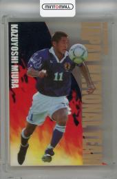 1996-97 J.CARDS premium ヒーローズセレクション 三浦知良 日本代表カード(表面キズ有) ヴェルディ川崎