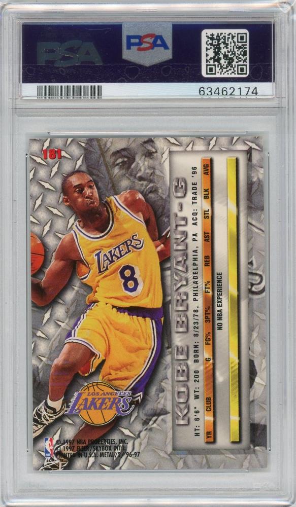 ミントモール / MINT LAB TOKYO店 / 1996-97 Fleer Metal Kobe Bryant #181 RC PSA 8  NM-MINT