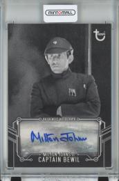 2019 Star Wars Empire Strikes Back Black & White  Milton Johns as Captain Bewil Autographs