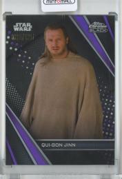 2023 Topps Star Wars Chrome Black  Qui-Gon Jinn Base/Purple/#17 88/125