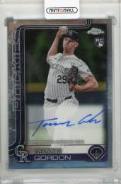 2025 TOPPS Chrome Tanner Gordon Rookie Autographs #RATG Colorado Rockies