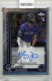 2025 TOPPS Chrome Greg Jones Rookie Autographs #RAGJ Colorado Rockies
