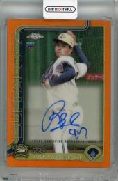 2025 Topps NPB Chrome 山口廉王 Autographs Orange (RC)【08/10】 オリックス・バファローズ
