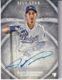 2014 Topps Five Star Los Angeles Dodgers Alex Guerrero Autographs Rainbow