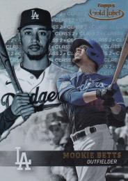 2020 Topps Gold Label Los Angeles Dodgers Mookie Betts Class 2