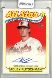 2024 Topps Adley Rutschman 1989 Topps All Star Autographs Baltimore Orioles