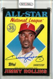 2023 Topps Update  Jimmy Rollins 88 Topps Baseball All-Star Autographs Black【16/50】 Philadelphia Phillies