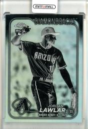 2024 Topps Chrome Update Jordan Lawlar Rookie Debut Negative Refractors Arizona Diamondbacks