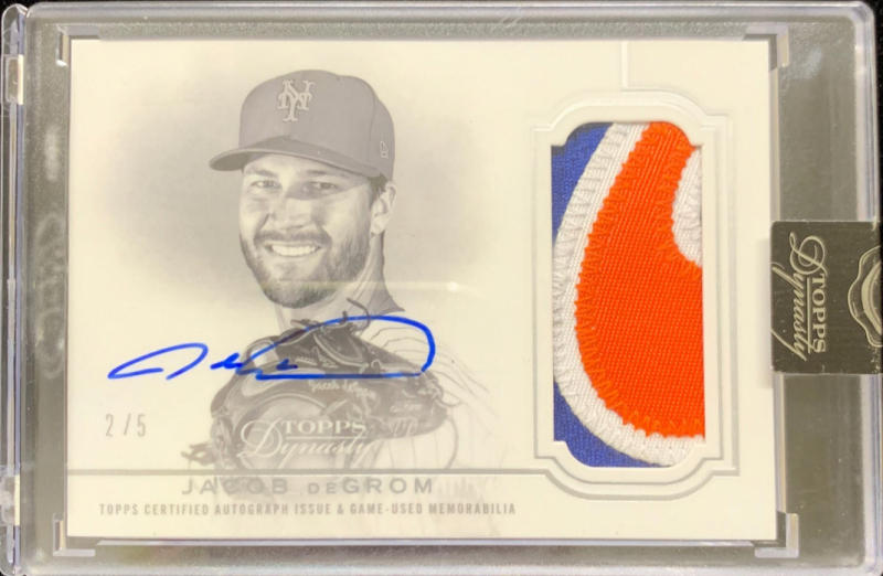 ミントモール / MINT 浦和店 / 2020 Topps Dynasty New York Mets Jacob deGrom Dynasty  Autographed Patch Silverパラレル版 2/5