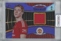 2024-25 TOPPS UEFA Club Competitions Relics Purple Foilboard / RASMUS HOJLUND(Manchester United) 【179/299】
