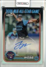 2024 Topps Chrome Update Logan Webb 2024 All-Star Game Autographs San Francisco Giants