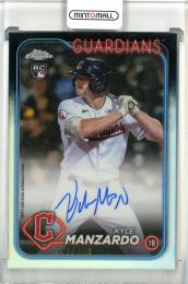 2024 Topps Chrome Update Kyle Manzardo Rookie Autographs Refractors【290/499】 Cleveland Guardians