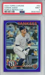 2024 Topps Chrome Aaron Judge Purple Refractors【218/250】【PSA9】《MINT》 New York Yankees