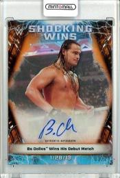 2020 Topps Chrome WWE  Bo Dallas Shocking Wins Autographs Orange Refractor(1stナンバー!) 01/25