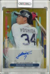 2025 Topps NPB Finest 吉田正尚 ゴルドー　直筆サインカード【10/50】 オリックス・バファローズ