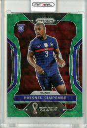 2022 PANINI PRIZM FIFA WORLD CUP QATAR France Presnel Kimpembe Base Green Wave Prizm