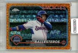 2024 Topps Pro Debut Moises Ballesteros #PDC-75 Chrome Orange Mini-Diamond Refractors【06/25】 Tennessee Smokies