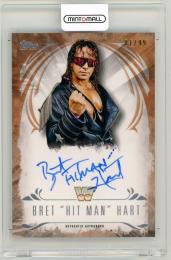 2016 Topps WWE Undisputed Bret "Hit Man" Hart Autographs Bronze Parallels【81/99】